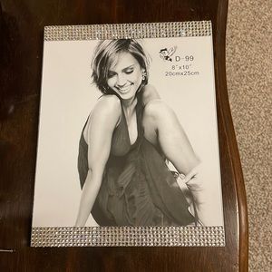 Swarovski crystal 8”x10” photo frame